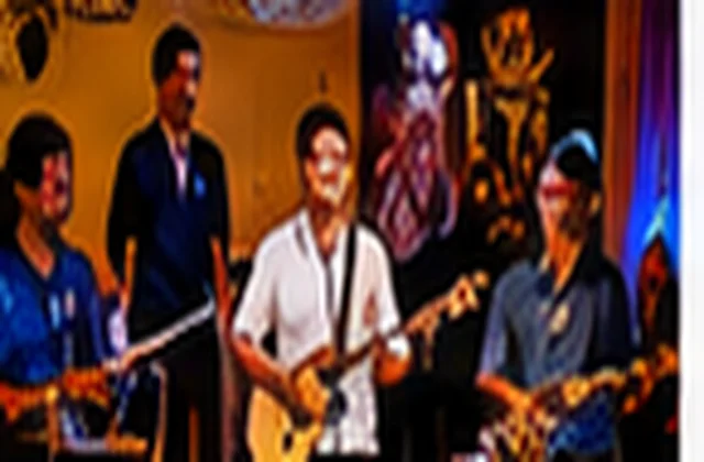 Banda se apresentando em evento cultural em Alfredo Marcondes